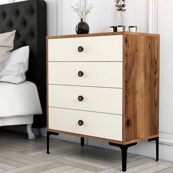 Комод Trendy Lizbon 90.7 x 76 x 40см / ДСП / Кремовый photo 2