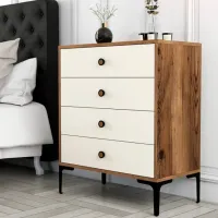 Комод Trendy Lizbon 90.7 x 76 x 40см / ДСП / Кремовый photo 2