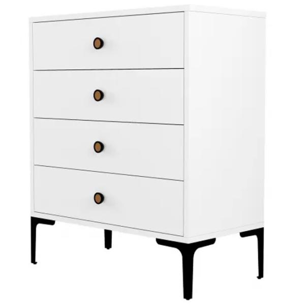 Comodă Trendy Lizbon 90.7 x 76 x 40 / PAL / White photo 1
