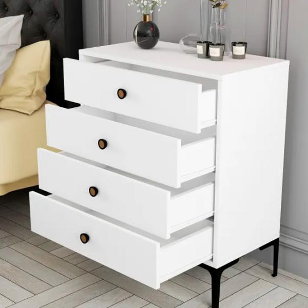 Comodă Trendy Lizbon 90.7 x 76 x 40 / PAL / White photo 5