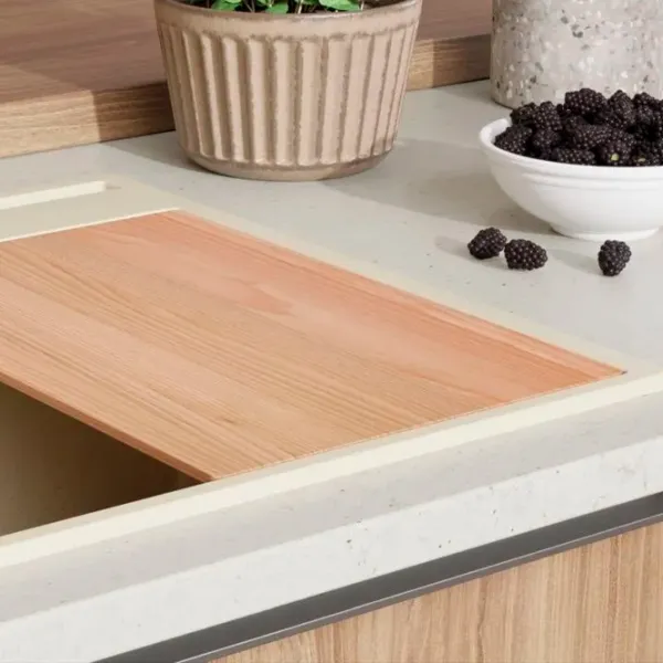 Кухонная мойка PRIMAGRAN OSLO 60 Pocket Multilevel 53 x 58 / Гранит / Бежевый photo 4