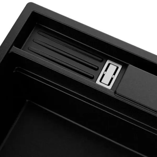 Кухонная мойка PRIMAGRAN OSLO 60 Pocket Multilevel 53 x 58 / Гранит / Черный photo 2