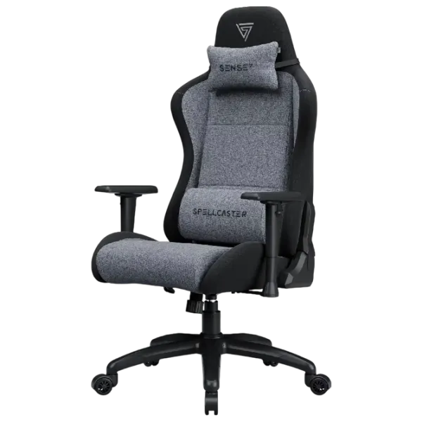 Игровое кресло SENSE7 Spellcaster FUKU XL Черный Серый photo 4