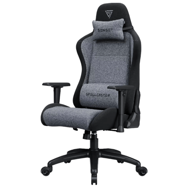 Игровое кресло SENSE7 Spellcaster FUKU XL Черный Серый photo 4