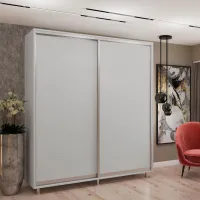 Шкаф My-Style Cupe 130 x 60см x 220 / ЛДСП / Пепельный photo 2