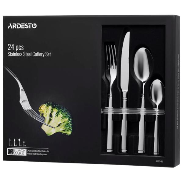 Set tacâmuri Ardesto AR0724BS Oțel inoxidabil / 24 photo 1