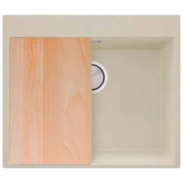Кухонная мойка PRIMAGRAN OSLO 60 Top 53 x 58 / Гранит / Бежевый photo 3