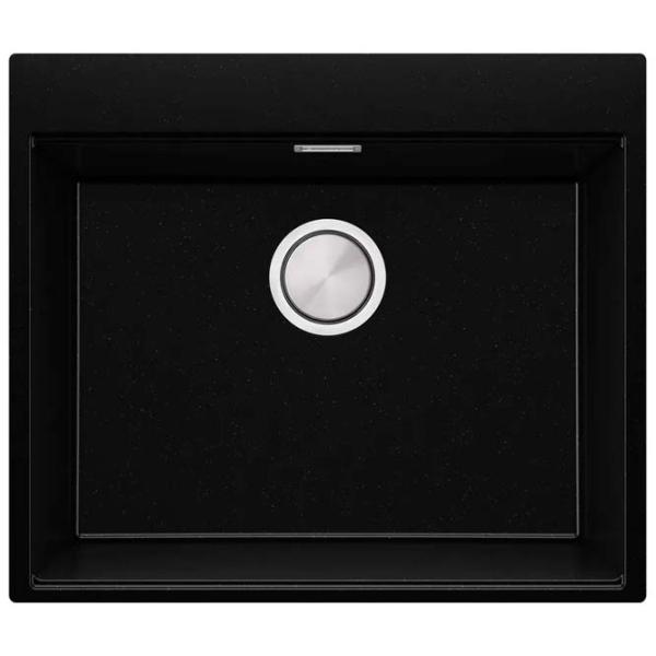 Кухонная мойка PRIMAGRAN OSLO 60 Top 53 x 58 / Гранит / Черный металлик photo 1