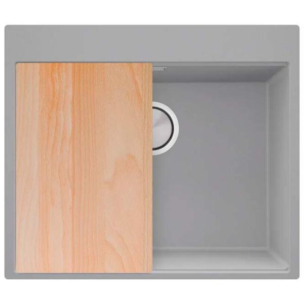 Кухонная мойка PRIMAGRAN OSLO 60 Top 53 x 58 / Гранит / Серый photo 3