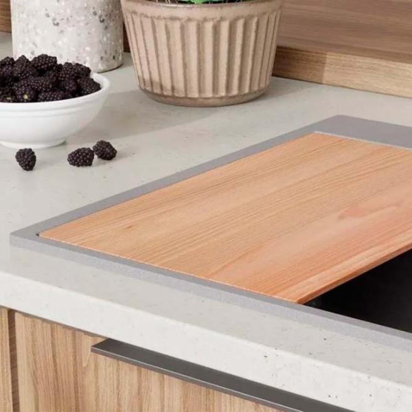 Кухонная мойка PRIMAGRAN OSLO 60 Top 53 x 58 / Гранит / Серый photo 4