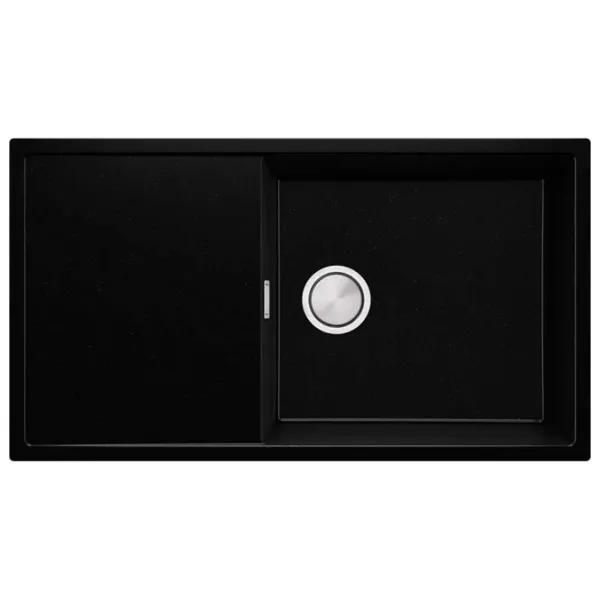 Кухонная мойка PRIMAGRAN IBIZA 900-60 50 x 90 / Гранит / Черный металлик photo 1