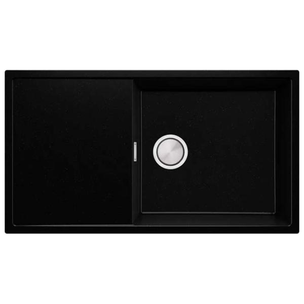 Кухонная мойка PRIMAGRAN IBIZA 900-60 50 x 90 / Гранит / Черный металлик photo 1