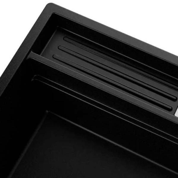 Кухонная мойка PRIMAGRAN OSLO 80 Pocket Multilevel 53 x 78 / Гранит / Черный photo 3