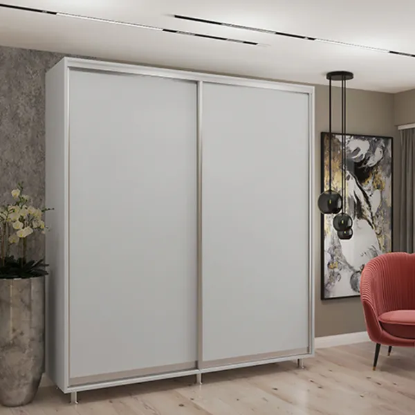 Шкаф My-Style Cupe 210 x 60см x 220 / ЛДСП / Пепельный photo 2