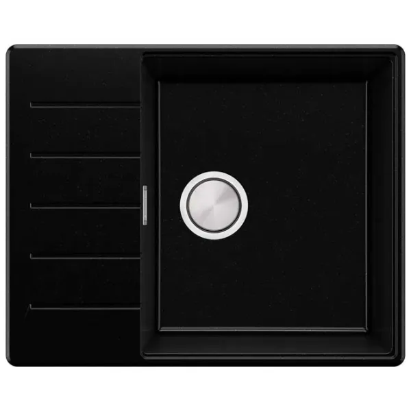 Кухонная мойка PRIMAGRAN COPENHAGEN 620-50 Top 50 x 62 / Гранит / Черный металлик photo 1
