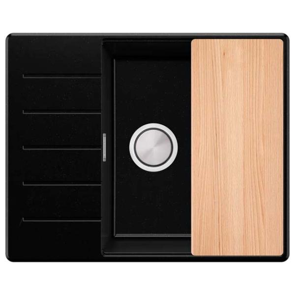 Кухонная мойка PRIMAGRAN COPENHAGEN 620-50 Top 50 x 62 / Гранит / Черный металлик photo 2