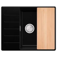 Chiuvetă PRIMAGRAN COPENHAGEN 620-50 Top 50 x 62 / Granit / Black Metalic photo 2