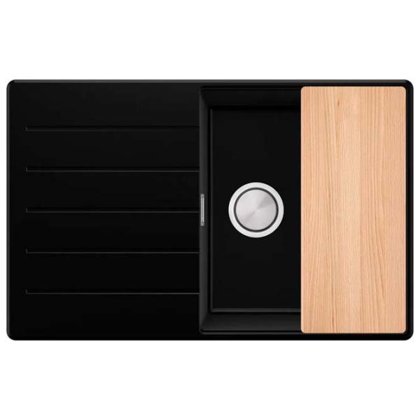 Кухонная мойка PRIMAGRAN COPENHAGEN 780-50 Top 50 x 78 / Гранит / Черный photo 2