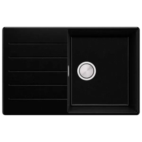 Кухонная мойка PRIMAGRAN COPENHAGEN 780-50 Top 50 x 78 / Гранит / Черный металлик photo 1