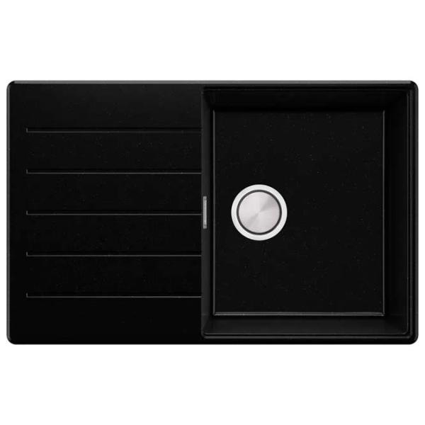 Кухонная мойка PRIMAGRAN COPENHAGEN 780-50 Top 50 x 78 / Гранит / Черный металлик photo 1