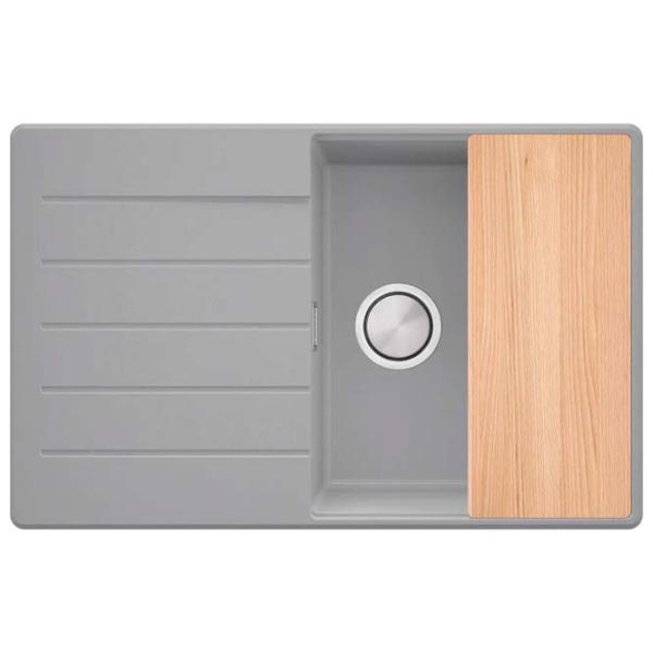 Кухонная мойка PRIMAGRAN COPENHAGEN 780-50 Top 50 x 78 / Гранит / Серый photo 2