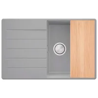 Chiuvetă PRIMAGRAN COPENHAGEN 780-50 Top 50 x 78 / Granit / Gray photo 2
