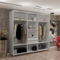 Шкаф My-Style Cupe 230 x 60см x 210 / ЛДСП / Пепельный photo 3