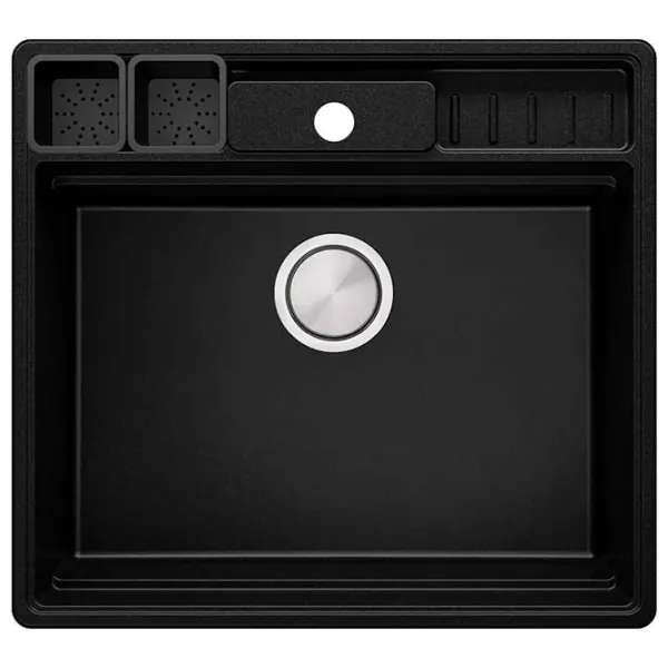 Кухонная мойка PRIMAGRAN NEW YORK Multispace 60 58 x 53 / Гранит / Черный photo 1