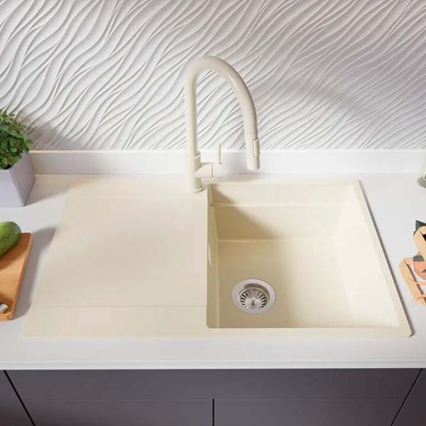 Кухонная мойка PRIMAGRAN SAN FRANCISCO 780-50 level 50 x 78 / Гранит / Бежевый photo 4