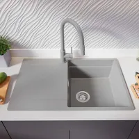 Кухонная мойка PRIMAGRAN SAN FRANCISCO 780-50 level 50 x 78 / Гранит / Серый photo 6
