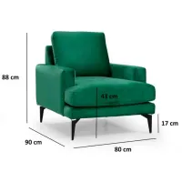 Fotoliu Trendy Papira Black Green photo 5