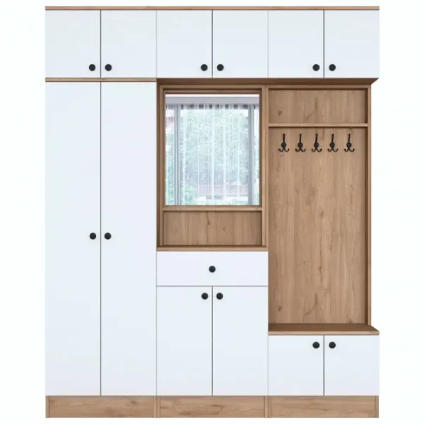 Dulap pentru antreu Trendy Sala Stand EA108 PAL melaminat / White photo 1