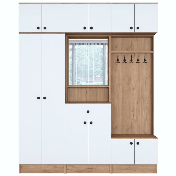 Dulap pentru antreu Trendy Sala Stand EA108 PAL melaminat / White photo 1