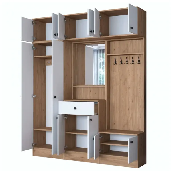 Dulap pentru antreu Trendy Sala Stand EA108 PAL melaminat / White photo 3