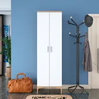 Шкаф для прихожей Trendy Sala Stand EA111 ДСП меламин / White photo 6