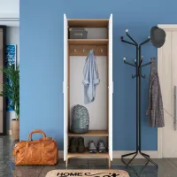 Шкаф для прихожей Trendy Sala Stand EA111 ДСП меламин / White photo 7