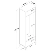Шкаф для прихожей Trendy Sala Stand EA111 ДСП меламин / White photo 8