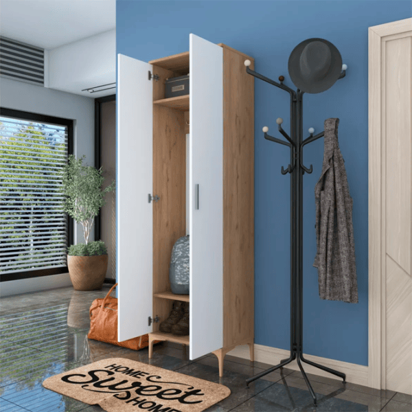 Шкаф для прихожей Trendy Sala Stand EA111 ДСП меламин / White photo 9