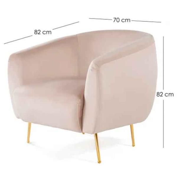 Fotoliu Trendy Eses Gold Beige photo 8