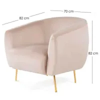 Fotoliu Trendy Eses Gold Beige photo 8