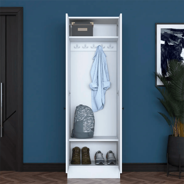 Dulap pentru antreu Trendy Sala Stand P6 - M14 PAL melaminat / White photo 7