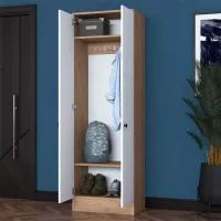 Dulap pentru antreu Trendy Sala Stand P6 - M14 PAL melaminat / White photo 4