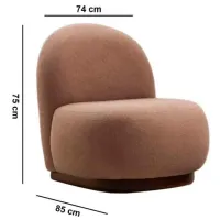 Fotoliu Trendy Tina Brown Cappucino photo 6