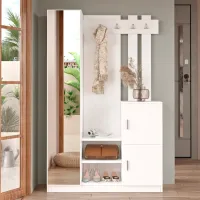 Dulap pentru antreu Trendy Sala Stand DD7 PAL / White photo 3