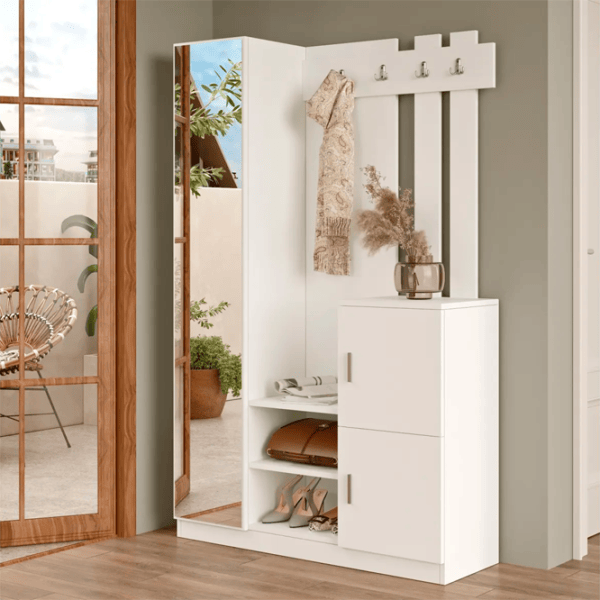 Dulap pentru antreu Trendy Sala Stand DD7 PAL / White photo 4