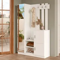 Dulap pentru antreu Trendy Sala Stand DD7 PAL / White photo 4