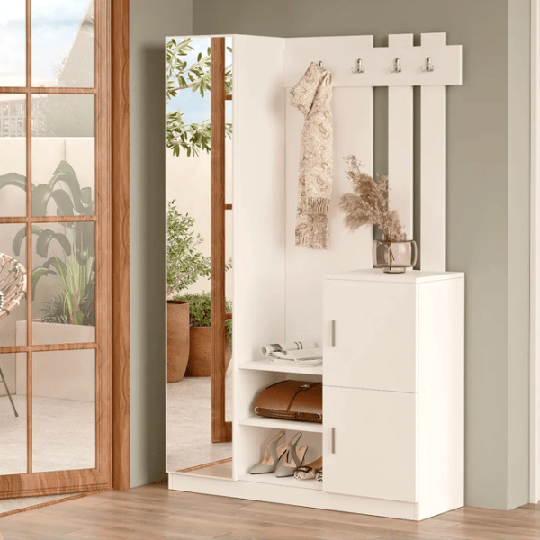 Dulap pentru antreu Trendy Sala Stand DD7 PAL / White photo 5