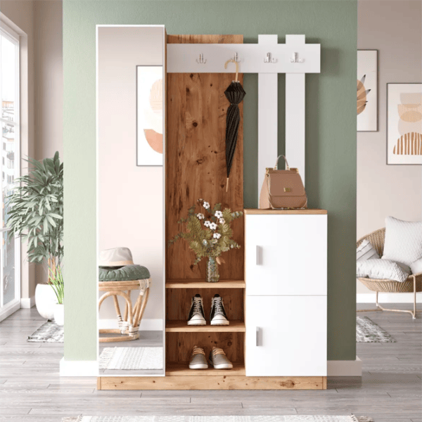 Dulap pentru antreu Trendy Sala Stand DD7 PAL / White photo 2