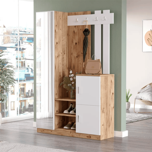 Dulap pentru antreu Trendy Sala Stand DD7 PAL / White photo 3
