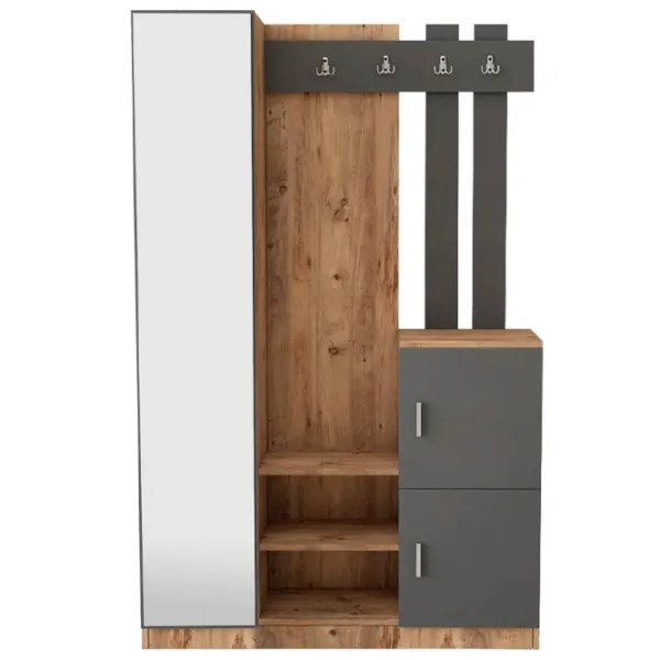 Шкаф для прихожей Trendy Sala Stand DD7 ДСП / Антрацит photo 1